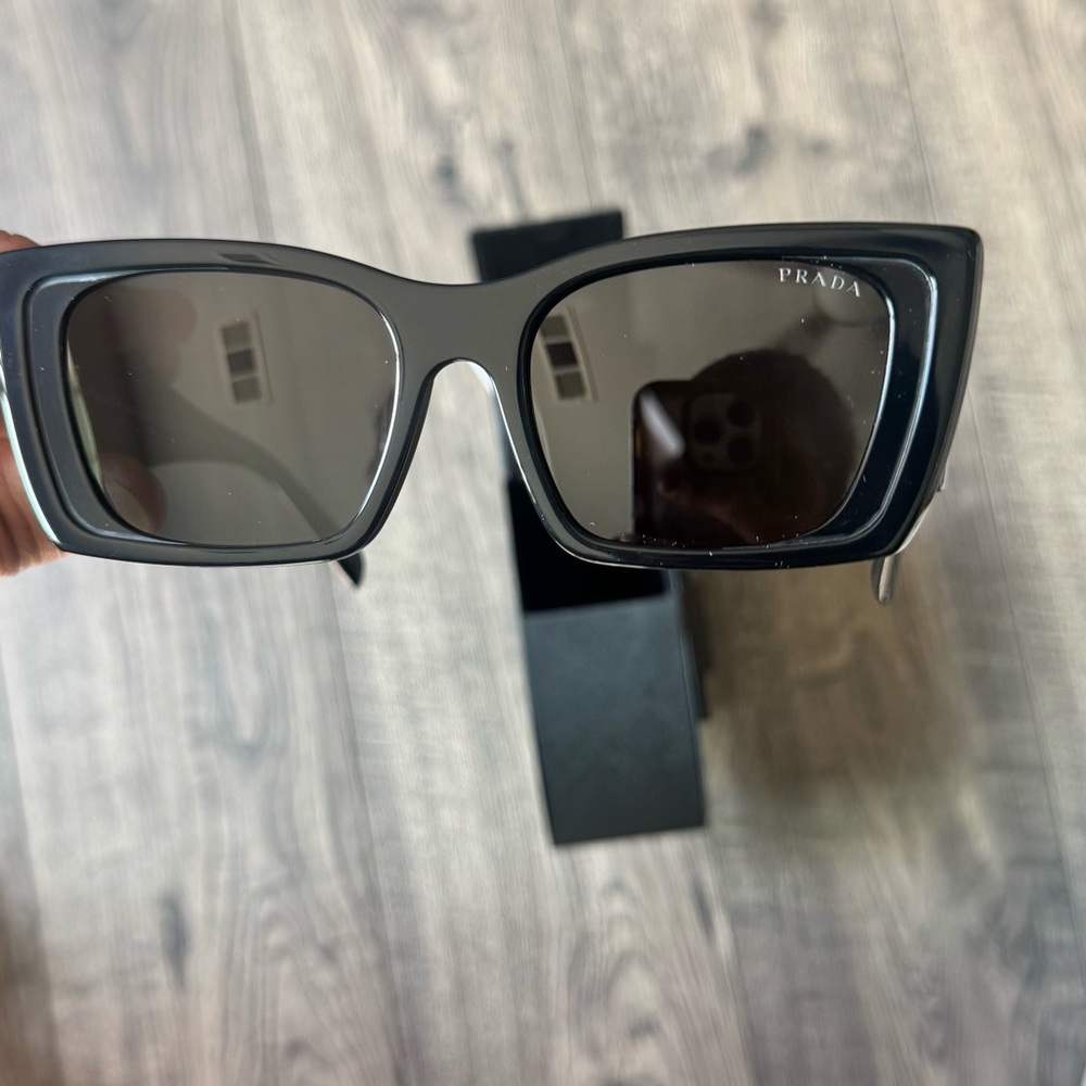 PRADA PR17WS 1AB5S049 Women's Sunglasses 49mm Black Lenses Authentic New
